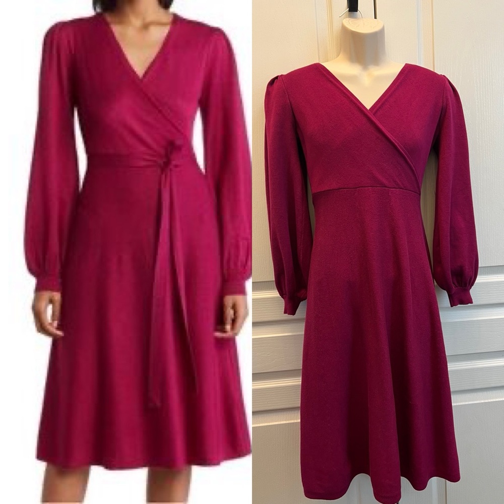 Eliza J Fuschia sweater dress small